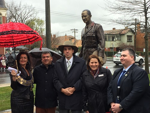 Unveiling of the George Treloar Memorial in Ballarat